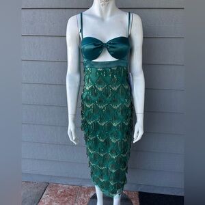 Hera Collection Emerald Sequin Dress